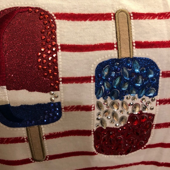 Macy’s Karen Scott Americana Shirt - Picture 2 of 5